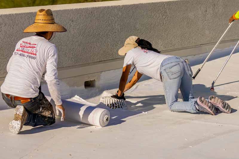 Roof Patching During Roof Coating