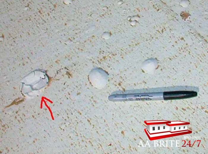 Broke Roof Blister