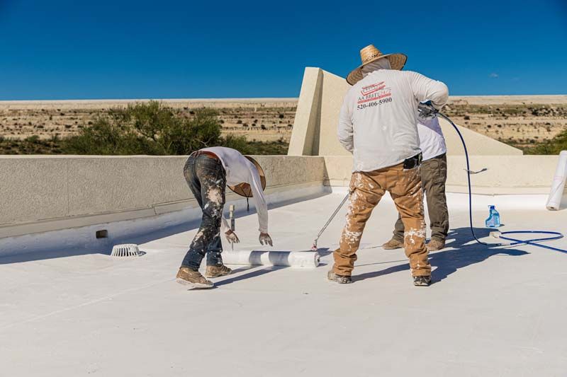 Roof Coating Before and After