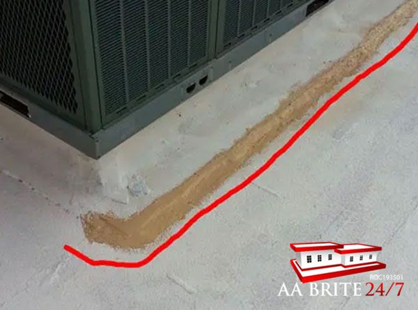 Roof Split Seam Around AC Unit
