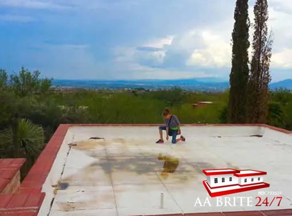 Garage Roof Ponding