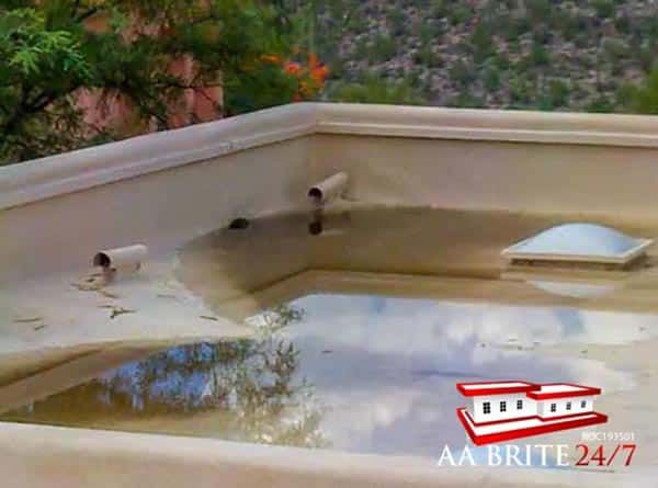 Large Roof Ponding