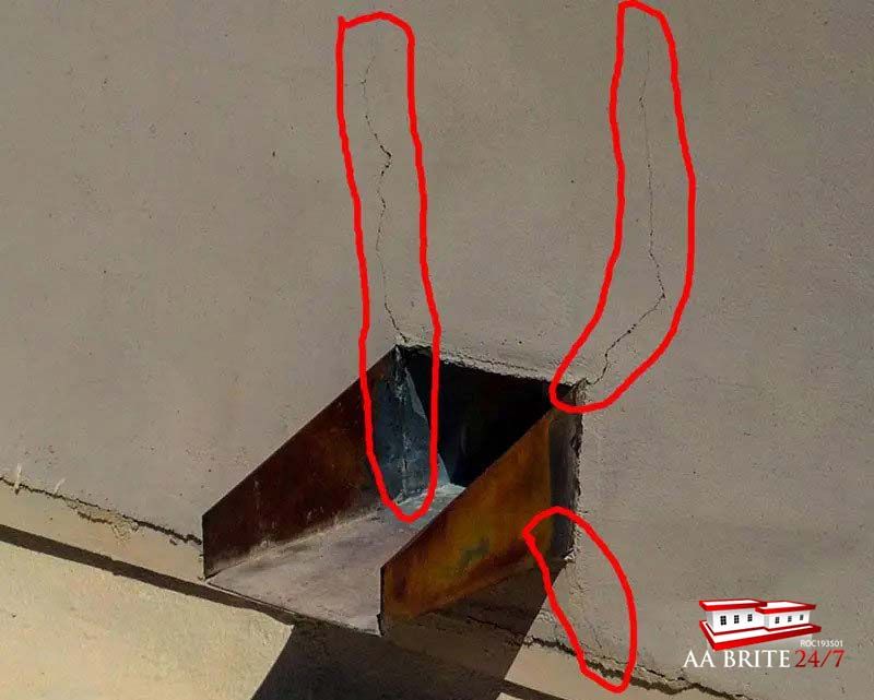 Smooth Stucco Scupper Repair