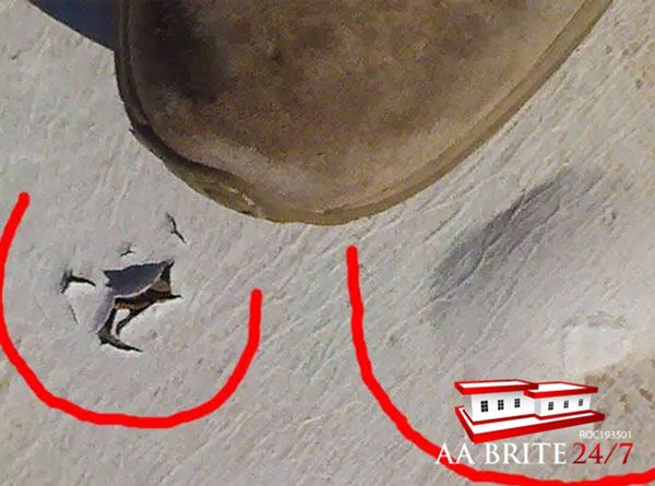 Broken versus Unbroken Roof Blisters