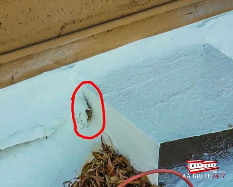 Leaking Around Scupper
