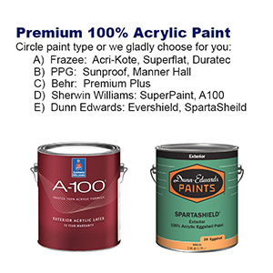 Premium Exterior Paint Options